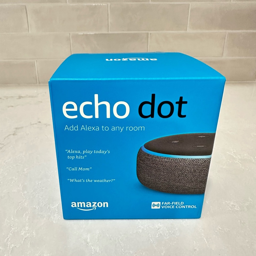 Amazon echo dot, 3rd Generation. NWT, never opened
